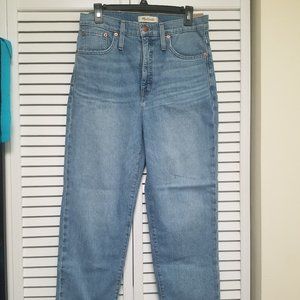 NWT Madewell Classic Straight Jeans Light Blue 29